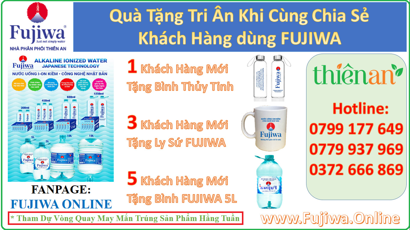 Nước ion kiềm FUJIWA mua ở đâu